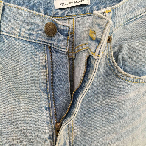 アズールバイマウジー AZUL by moussy ハイウエストワイドデニム レディース 26