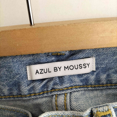 アズールバイマウジー AZUL by moussy ハイウエストワイドデニム レディース 26