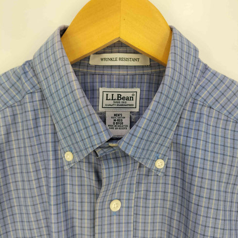 エルエルビーン L.L.Bean WRINKLE RESISTANT チェック ボタンダウンシャツ メンズ M-REG