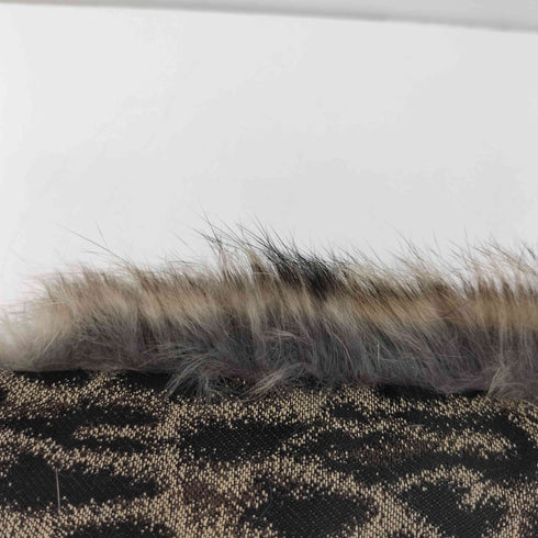 ロエン Roen LEOPARD WOLF FUR MUFFLER メンズ