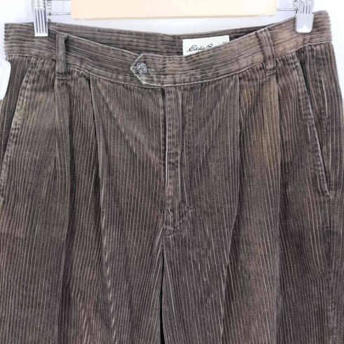 エディーバウアー Eddie Bauer 2タック 太畝 コーデュロイパンツ メンズ 33×30