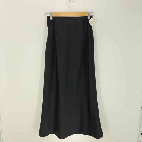 ナチュラルビューティーベーシック NATURAL BEAUTY BASIC シンプルサテンナロースカート レディース JPN:S