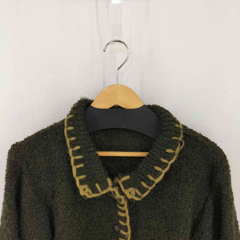 angelo ステッチデザイン カーディガン レディース import:M