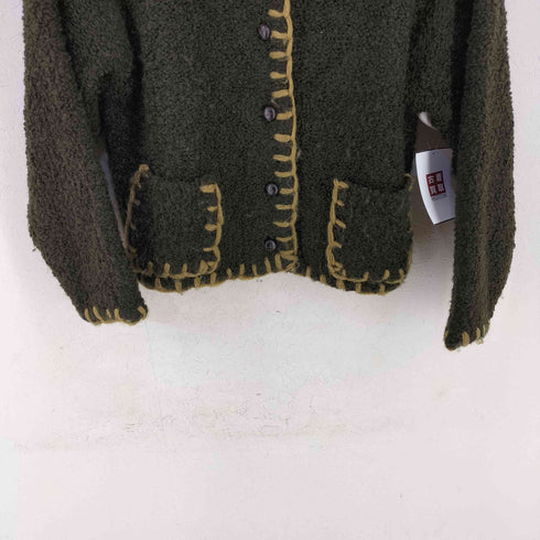 angelo ステッチデザイン カーディガン レディース import:M