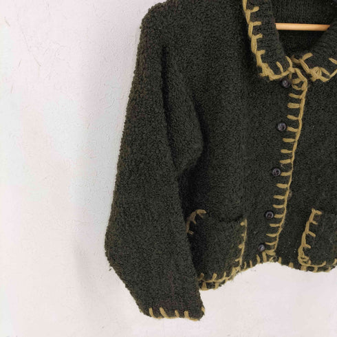 angelo ステッチデザイン カーディガン レディース import:M