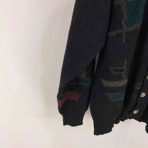 peter england 台湾製 総柄 カーディガン メンズ import:XL