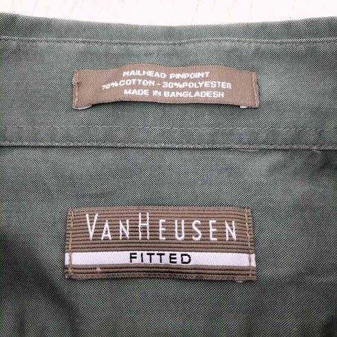 ヴァンヒューゼン VAN HEUSEN 00S ラウンド シャツ メンズ 18 1/2