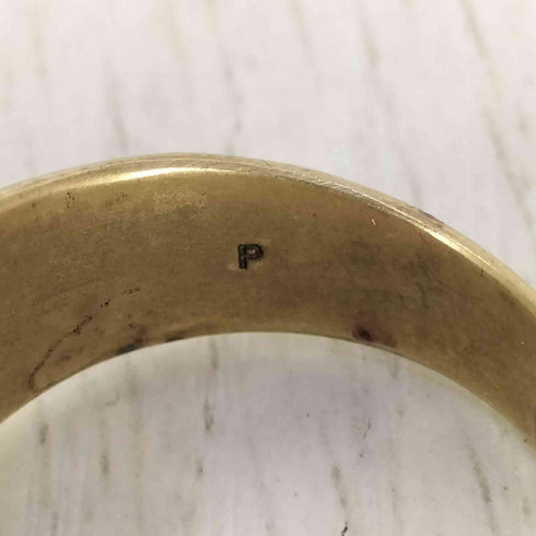 P刻印 印台 シグネットリング メンズ 20号