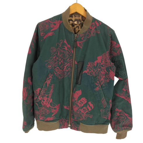 アールディーズ ALDIES Noise Jacket リバーシブル レオパード ボア 総柄 MA-1 フライトジャケット メンズ JPN:S