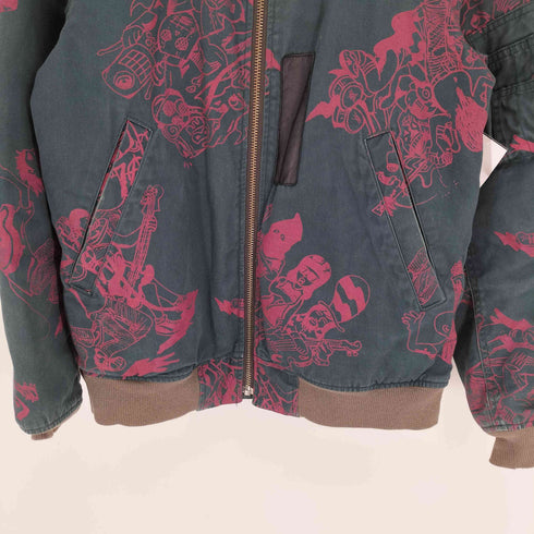 アールディーズ ALDIES Noise Jacket リバーシブル レオパード ボア 総柄 MA-1 フライトジャケット メンズ JPN:S