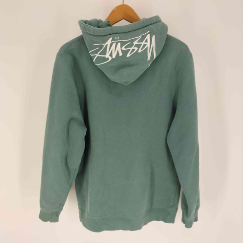 ステューシー Stussy フード ロゴ 刺繍 プルオーバー パーカー メンズ import:M