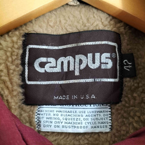 キャンパス CAMPUS 70-80s USA製 IDEALジッパー 裏ボア スウィングトップ ブルゾン メンズ 42