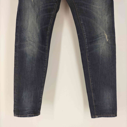ドルチェアンドガッバーナ DOLCE&GABBANA イタリア製 STRECH ダメージ加工 スキニー ストレッチ デニム パンツ メンズ 46