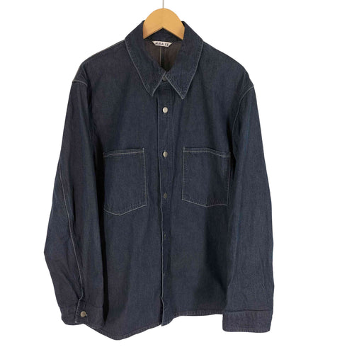 オーラリー AURALEE 21ss HARD TWIST LIGHT DENIM SHIRTS BLOUSON メンズ 4