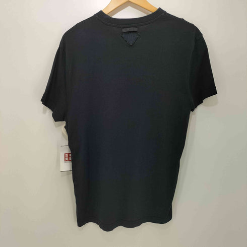 プラダ PRADA Cotton Jersey Tee 三角プレート パッチ クルーネック Tシャツ メンズ import:M