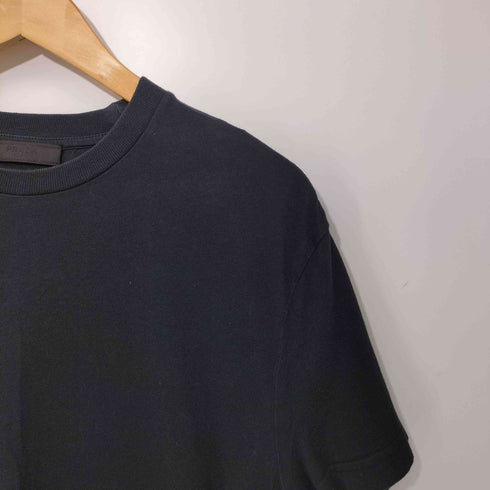 プラダ PRADA Cotton Jersey Tee 三角プレート パッチ クルーネック Tシャツ メンズ import:M