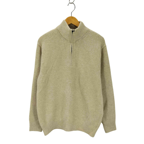 ユニクロ UNIQLO スフレヤーンハーフジップセーター メンズ JPN:L