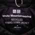 ホワイトマウンテニアリング WHITE MOUNTAINEERING リサイクルハイブリッドダウンジャケット メンズ JPN:M