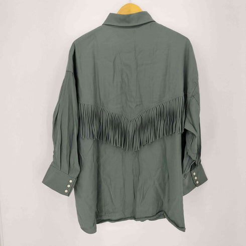 マウジー moussy FRINGE OVER シャツ レディース FREE