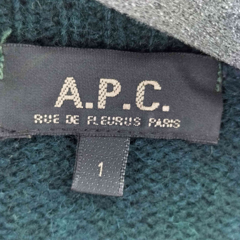 アーペーセー A.P.C. アーガイルウールニット メンズ 1
