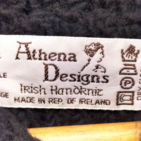 Athena Designs ケーブルニットベスト メンズ