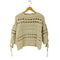 ザラ ZARA Ecru Open Knit Sweater レディース import:S