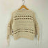 ザラ ZARA Ecru Open Knit Sweater レディース import:S