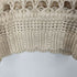 ザラ ZARA Ecru Open Knit Sweater レディース import:S