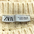 ザラ ZARA Ecru Open Knit Sweater レディース import:S