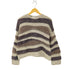 ザラ ZARA パッチワークニット 継ぎ接ぎデザインニット レディース import:M