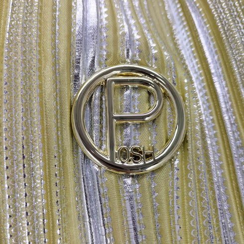 POSH サテンプリーツショルダーバッグ レディース