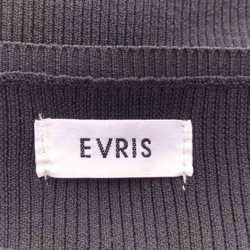エヴリス EVRIS フロントジップオフショルニットトップス レディース FREE