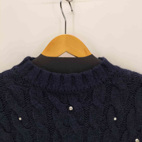 ザラ ZARA シャイニーケーブルニットセーター レディース JPN:S