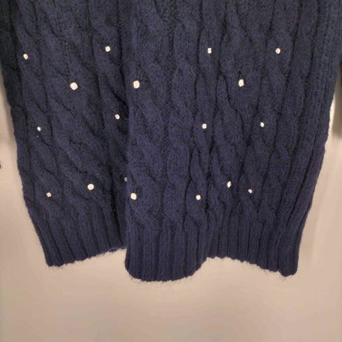 ザラ ZARA シャイニーケーブルニットセーター レディース JPN:S