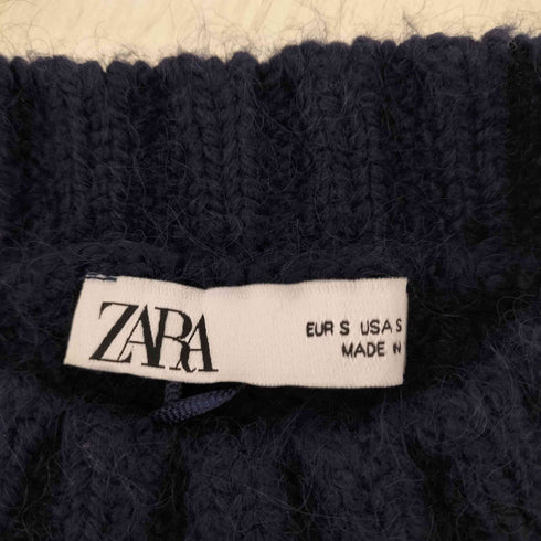 ザラ ZARA シャイニーケーブルニットセーター レディース JPN:S