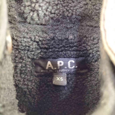 アーペーセー A.P.C. 00s イーストバイウエスト期 裏ボアライナー デッキジャケット ナス紺 riri メンズ import:XS