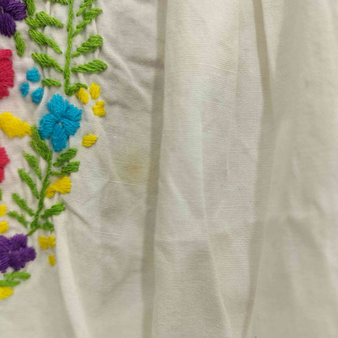 メキシコサンアントニーノ 民族衣装メキシカン 花柄刺繍 S/S ワンピース レディース