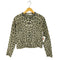 ザラ ZARA アニマル柄ジャカードニットジャケット ジュエルネック レディース import:S