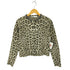 ザラ ZARA アニマル柄ジャカードニットジャケット ジュエルネック レディース import:S