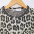 ザラ ZARA アニマル柄ジャカードニットジャケット ジュエルネック レディース import:S