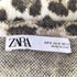 ザラ ZARA アニマル柄ジャカードニットジャケット ジュエルネック レディース import:S