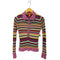 ミッソーニ MISSONI ボーダーレーヨンポロシャツ レディース import:S