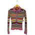 ミッソーニ MISSONI ボーダーレーヨンポロシャツ レディース import:S
