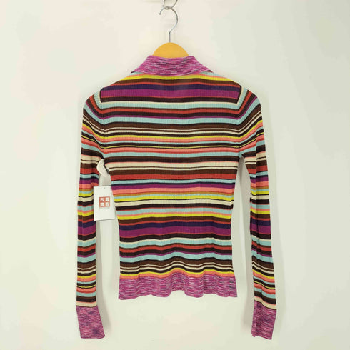 ミッソーニ MISSONI ボーダーレーヨンポロシャツ レディース import:S