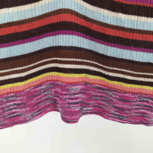 ミッソーニ MISSONI ボーダーレーヨンポロシャツ レディース import:S