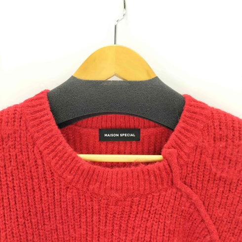 メゾンスペシャル MAISON SPECIAL Lace Up Knit Tops レディース FREE