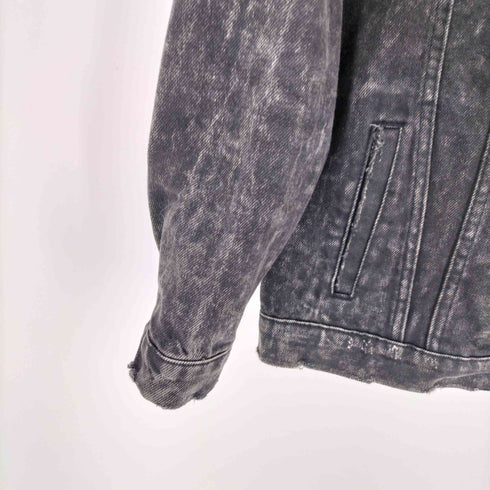 ベルシュカ BERSHKA ブラックデニムジャケット 切りっぱなし レディース JPN:XS