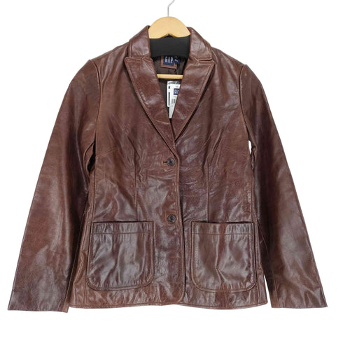 ギャップ Gap カウレザーテーラードジャケット レディース JPN:XS