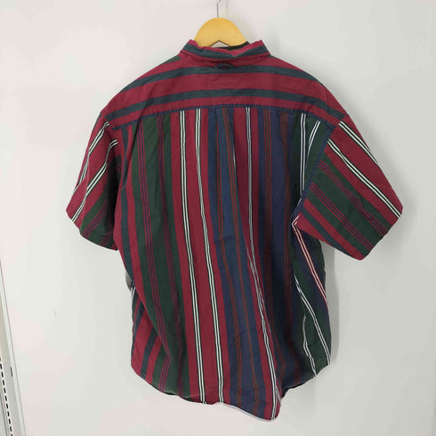 トミーヒルフィガー TOMMY HILFIGER エンブレム刺繍 ストライプ BD S/S シャツ メンズ import:XXL