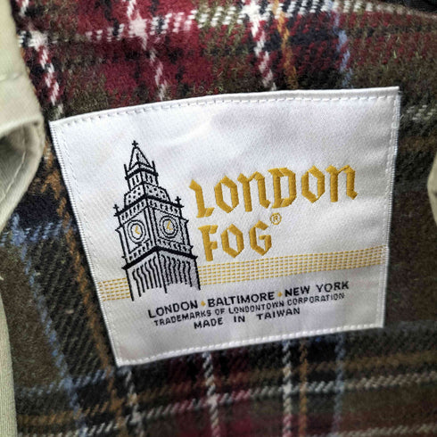 ロンドンフォグ LONDON FOG MADE IN TAIWAN チェックライナー付き トレンチコート YKK レディース 6 PET.